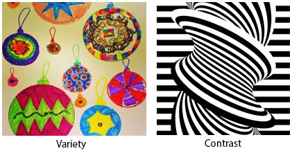 Principles of Design - Principles of art - Variety - Contrast
