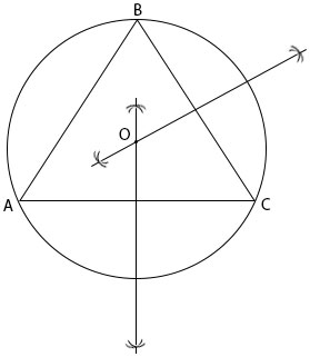 Geometric Construction: Triangle - Types of triangle - Circumscribed circle to a given triangle