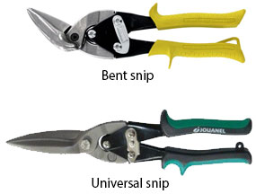 Simple Metal Work Tools and Cutting - set snips